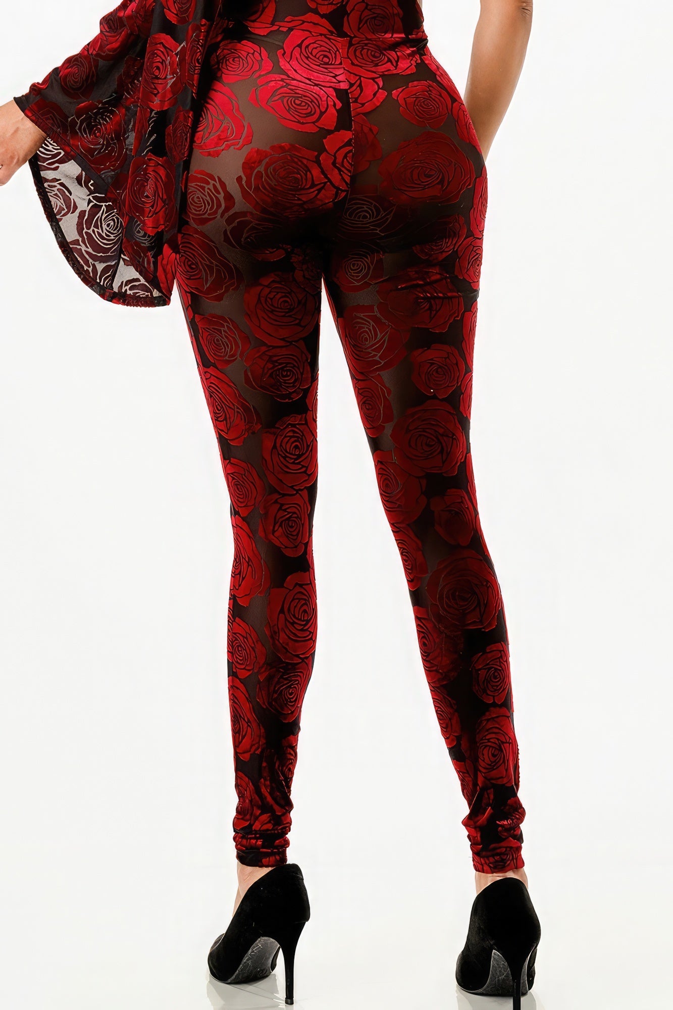 Velvet Flocking Jumpsuit/bell Sleeve-Product Type | Naughty Smile Fashion