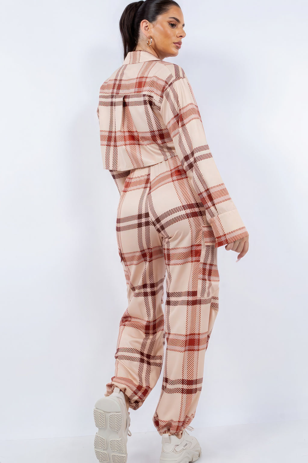 Cropped Shirt & Cargo Pants Set-Product Type | Naughty Smile Fashion