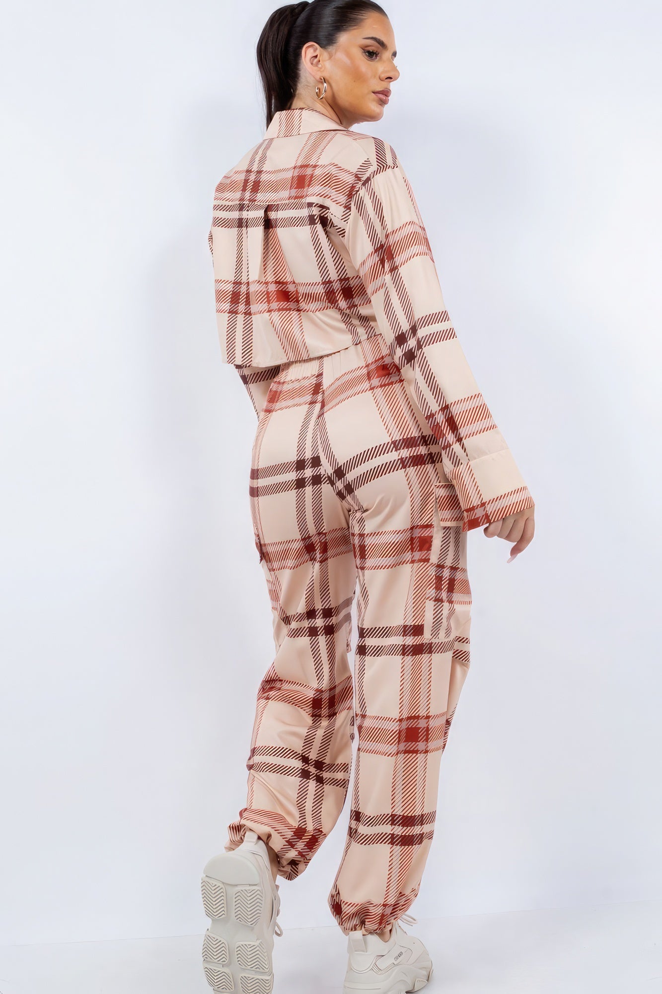 Cropped Shirt & Cargo Pants Set-Product Type | Naughty Smile Fashion