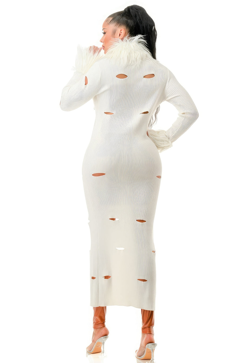 Diva Mode Cardigan Dress-Product Type | Naughty Smile Fashion