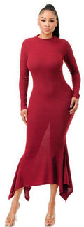 Soft Faux Wool Long Dress-Product Type | Naughty Smile Fashion