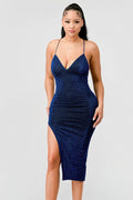 Metallic Glitter Sweetheart Dress-Product Type | Naughty Smile Fashion