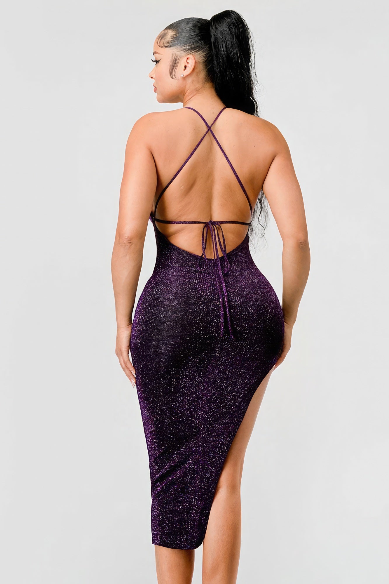 Metallic Glitter Sweetheart Dress-Product Type | Naughty Smile Fashion