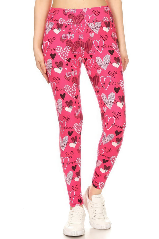 Yoga Band Buttery Soft Print Leggings – multicolor, fashion, women style