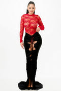 Lace Bodysuit & Mermaid Skirt-Product Type | Naughty Smile Fashion