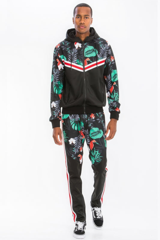 Printed Polyester Track Set – men’s fashion, stylish and versatile
