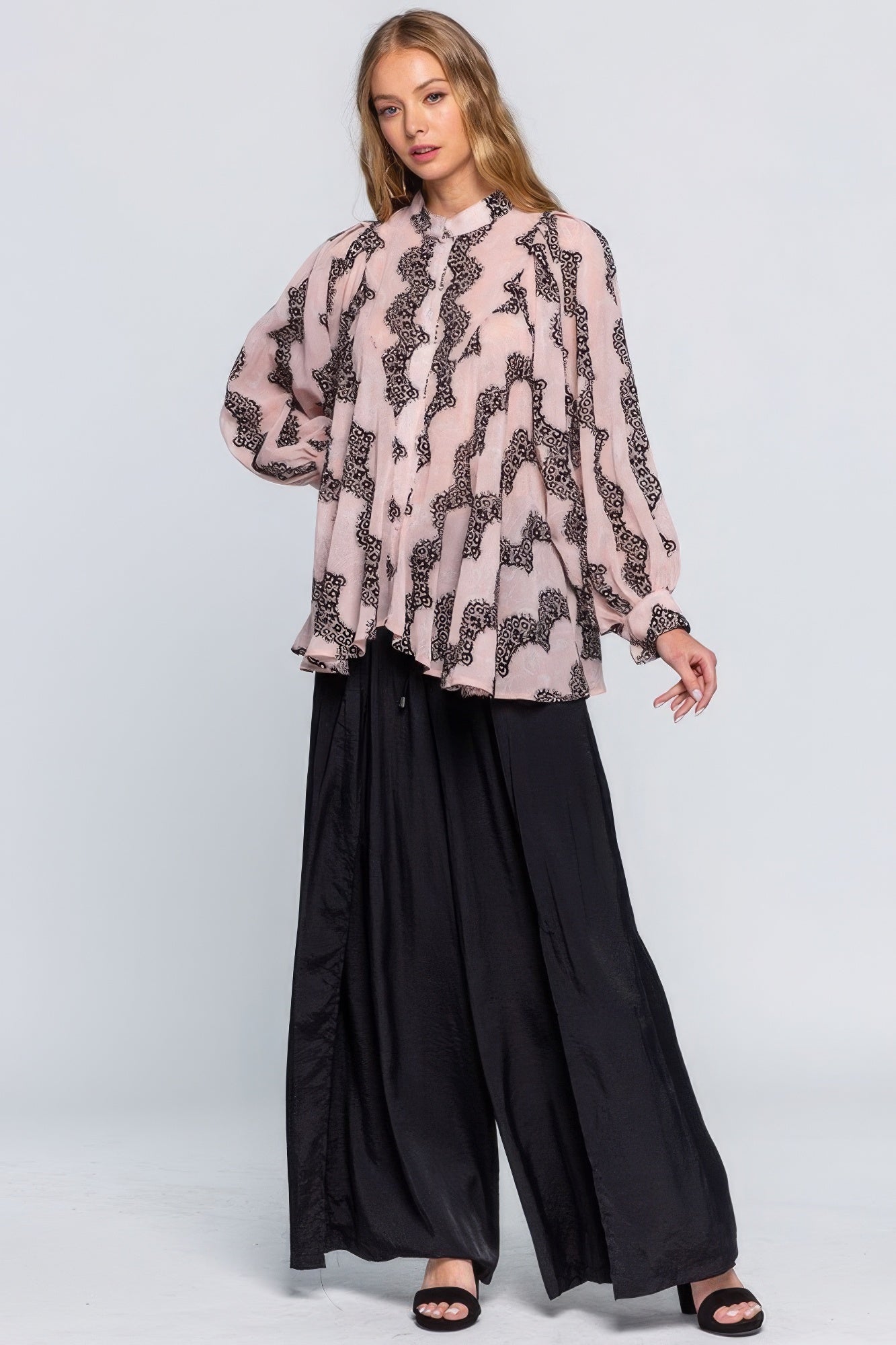See Through Shirt With Lace Detail-Product Type | Naughty Smile Fashion