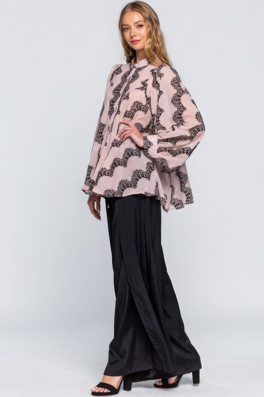 See Through Shirt With Lace Detail-Product Type | Naughty Smile Fashion