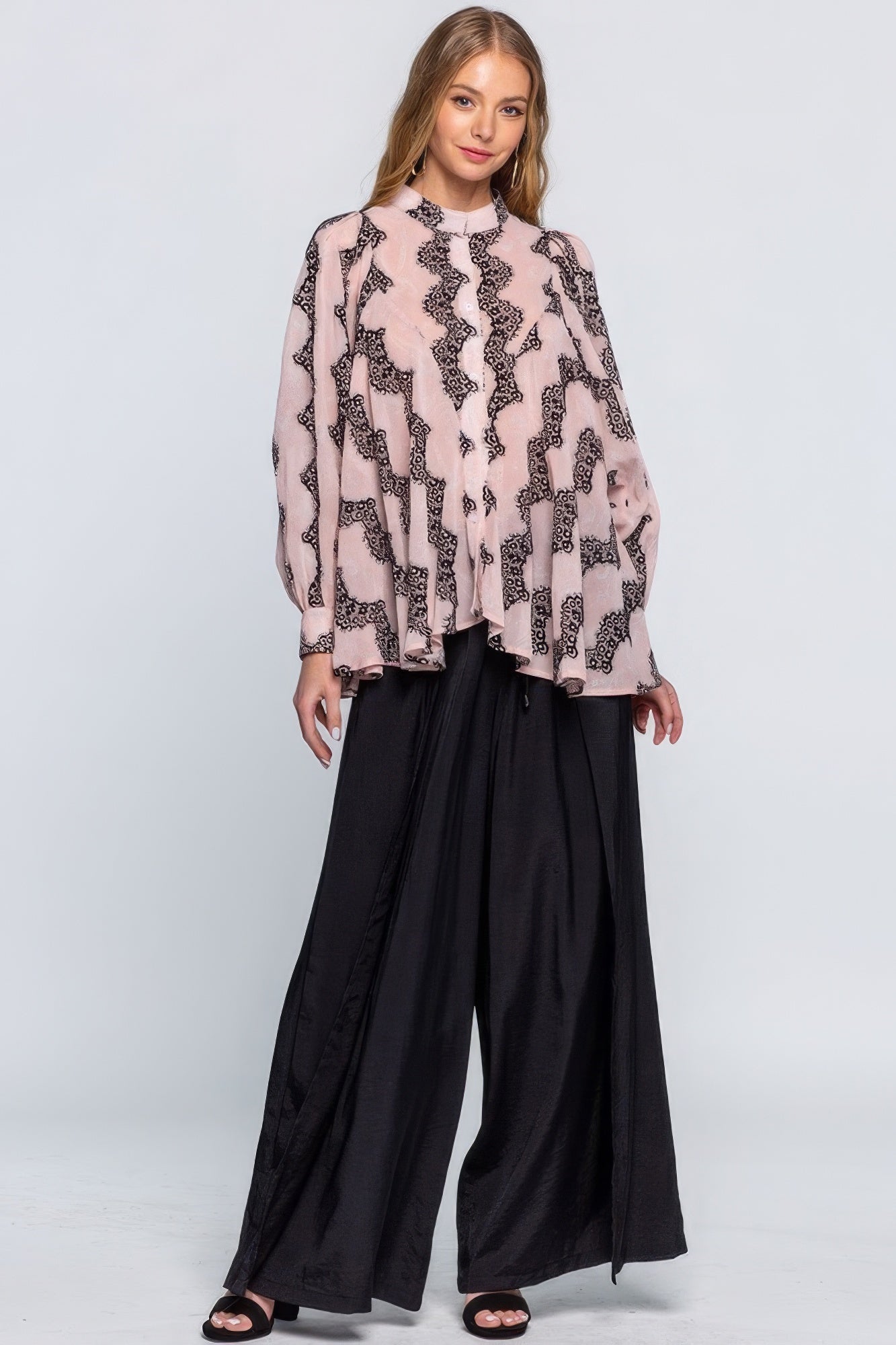 See Through Shirt With Lace Detail-Product Type | Naughty Smile Fashion