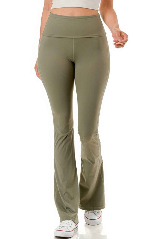 Super High Waist Yoga Pants - Premium Flare for Ultimate Comfort – multicolor, fashion, women style