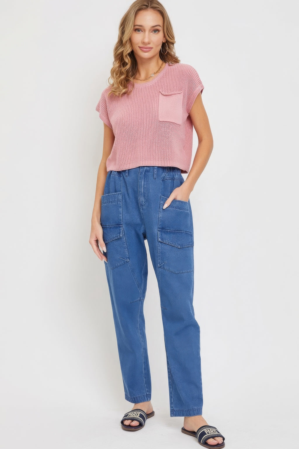 Denim Jogger Pants-Product Type | Naughty Smile Fashion