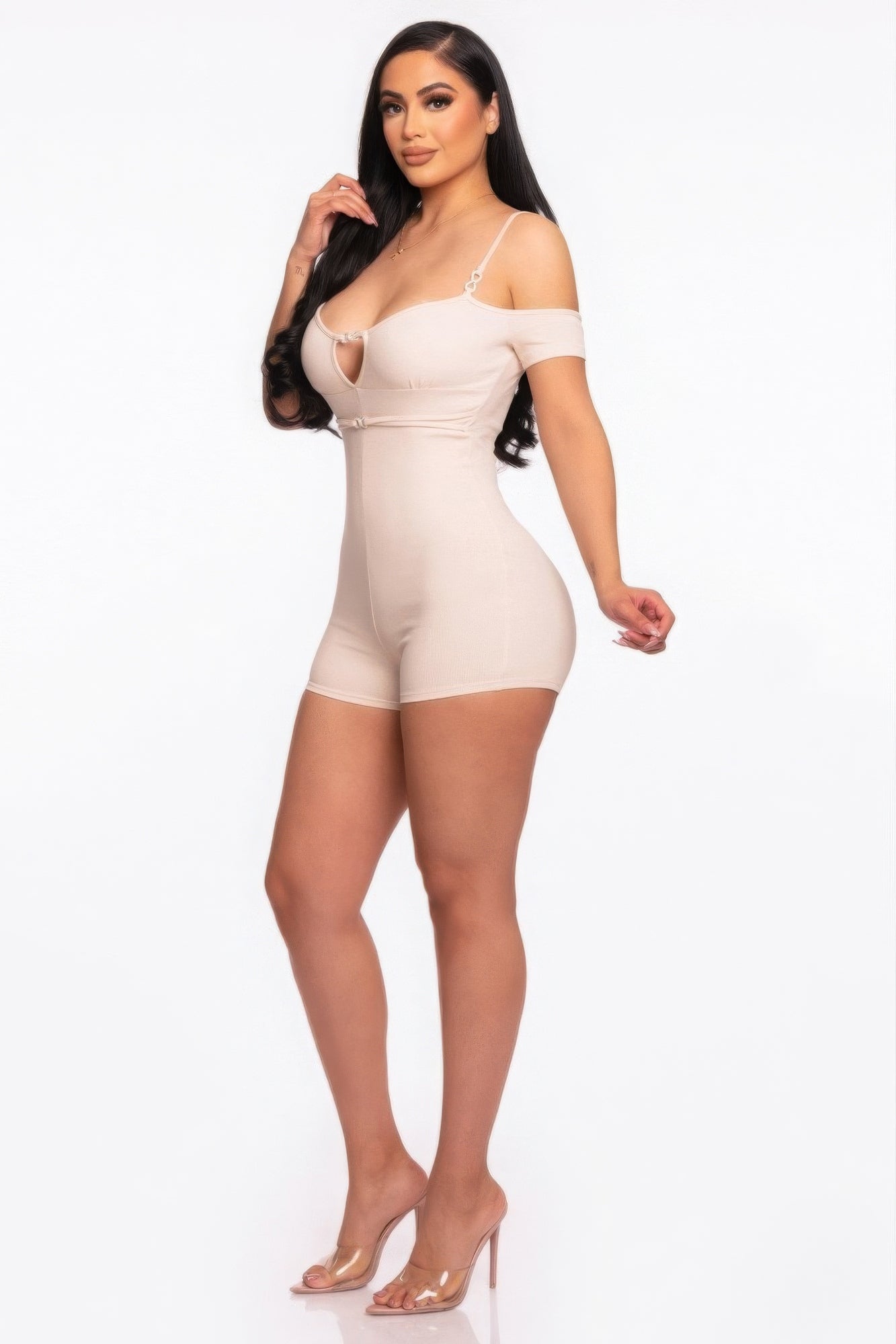 Infinity Off-shoulder Knitted Rompers-Product Type | Naughty Smile Fashion