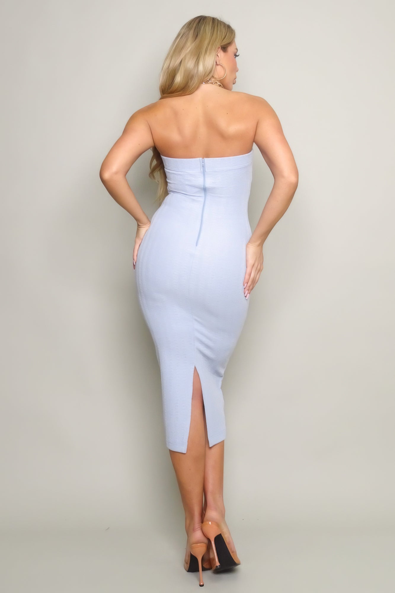 Knit Tube Midi Dress-Product Type | Naughty Smile Fashion