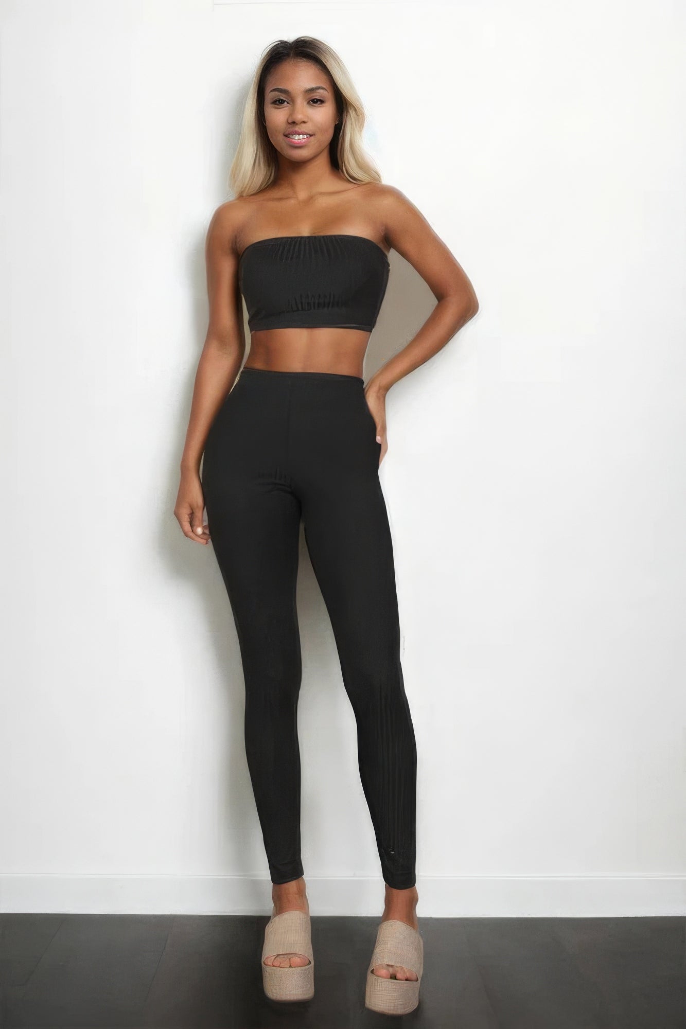 Ribbed Tube Top & Leggings Set-Product Type | Naughty Smile Fashion