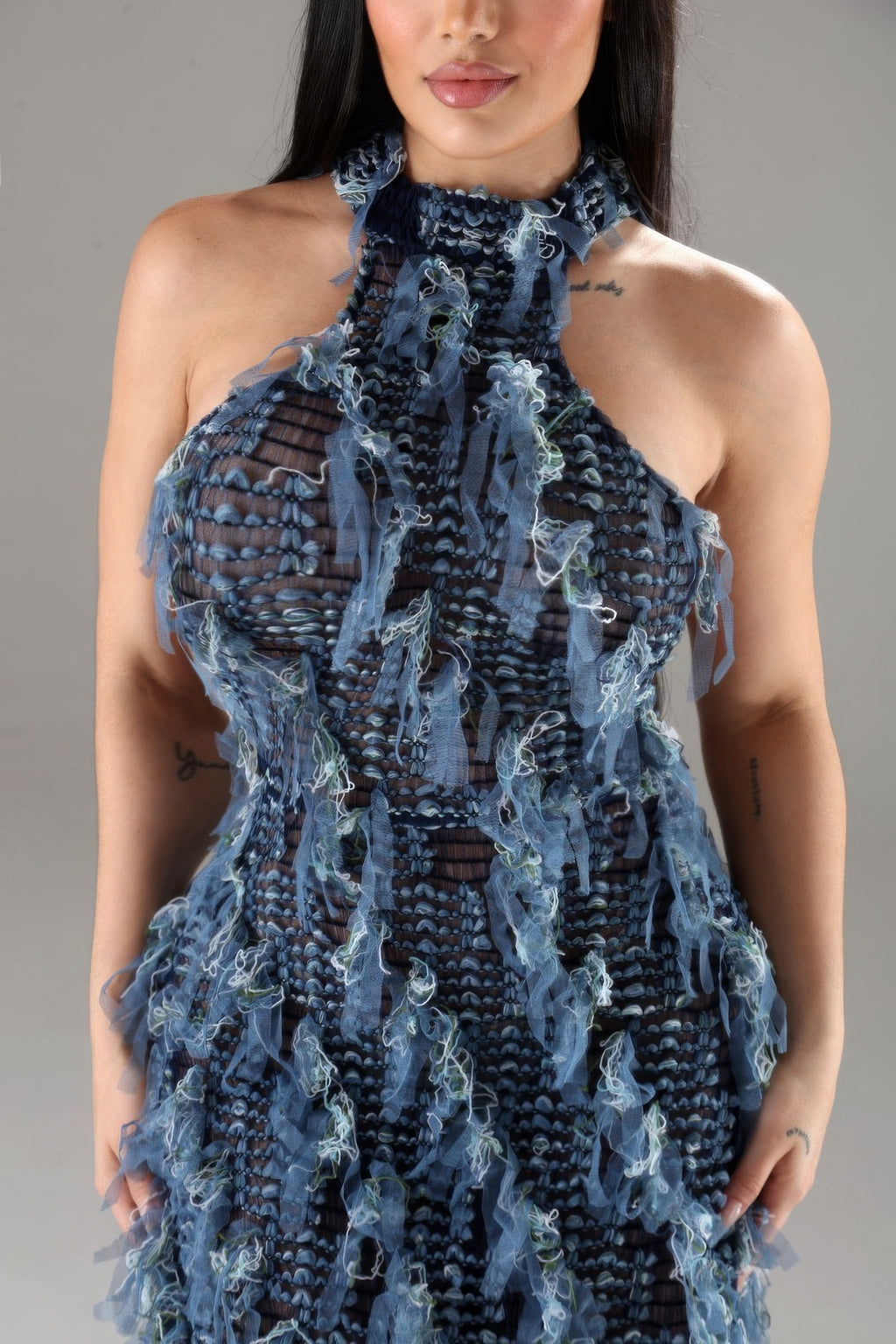 Halter Ruffled Dress-Product Type | Naughty Smile Fashion