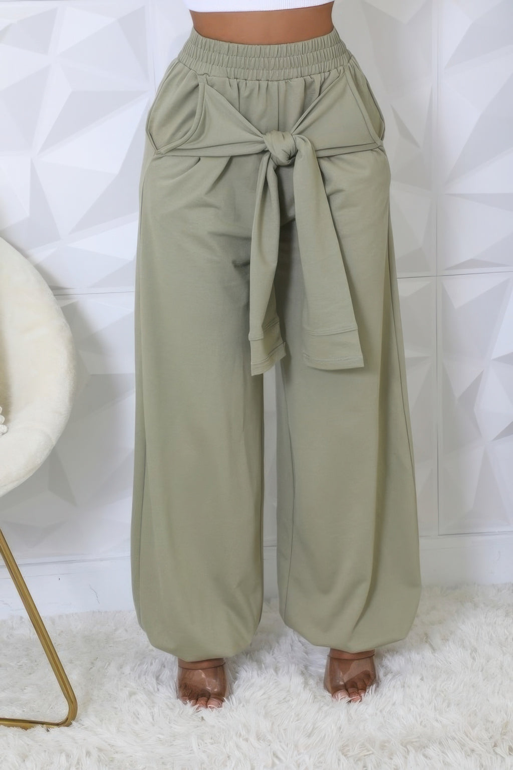 High-waisted Stretch Pants-Product Type | Naughty Smile Fashion