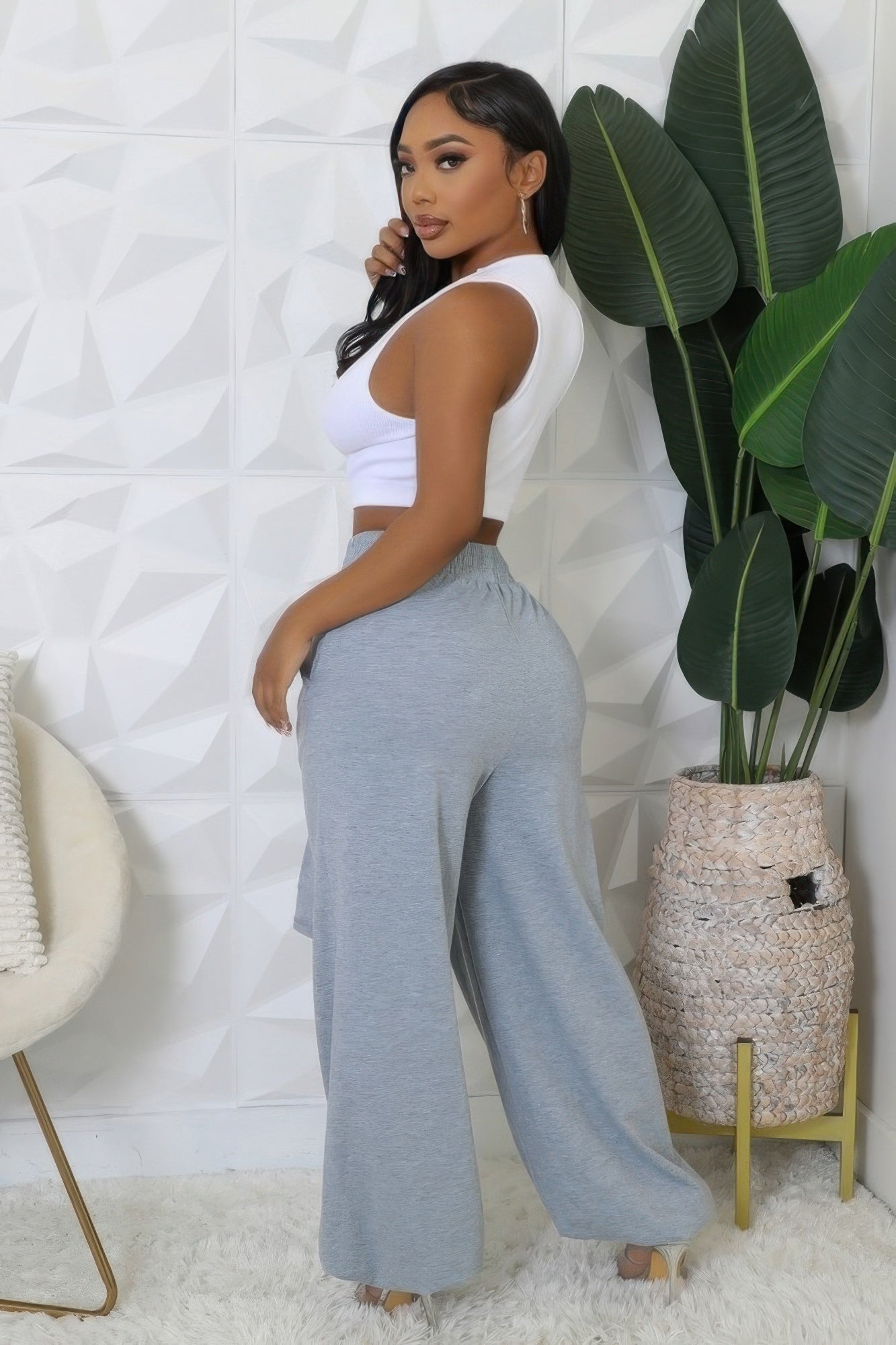 High-waisted Stretch Pants-Product Type | Naughty Smile Fashion
