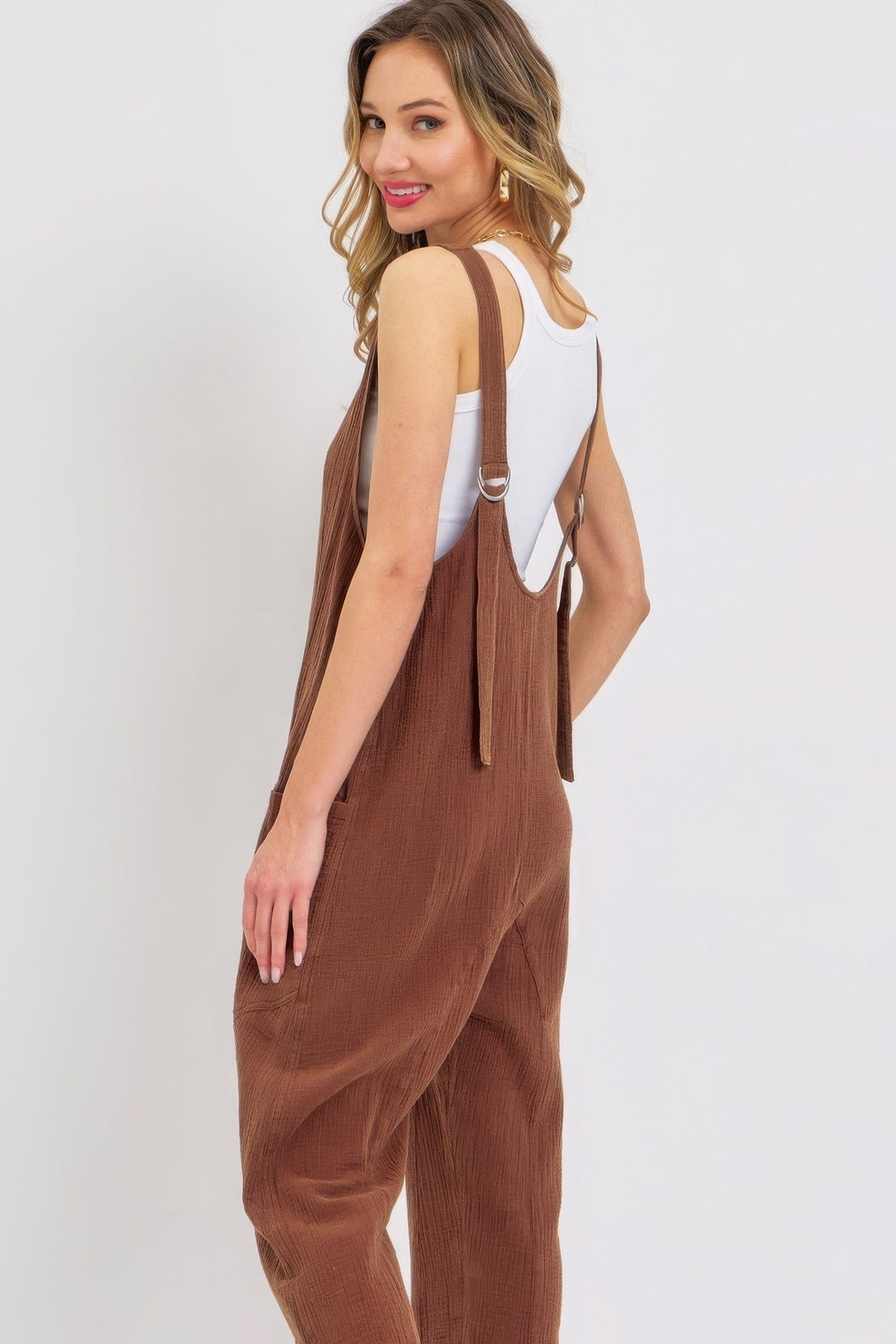 Mineral Washed Summer Jumpsuit-Product Type | Naughty Smile Fashion