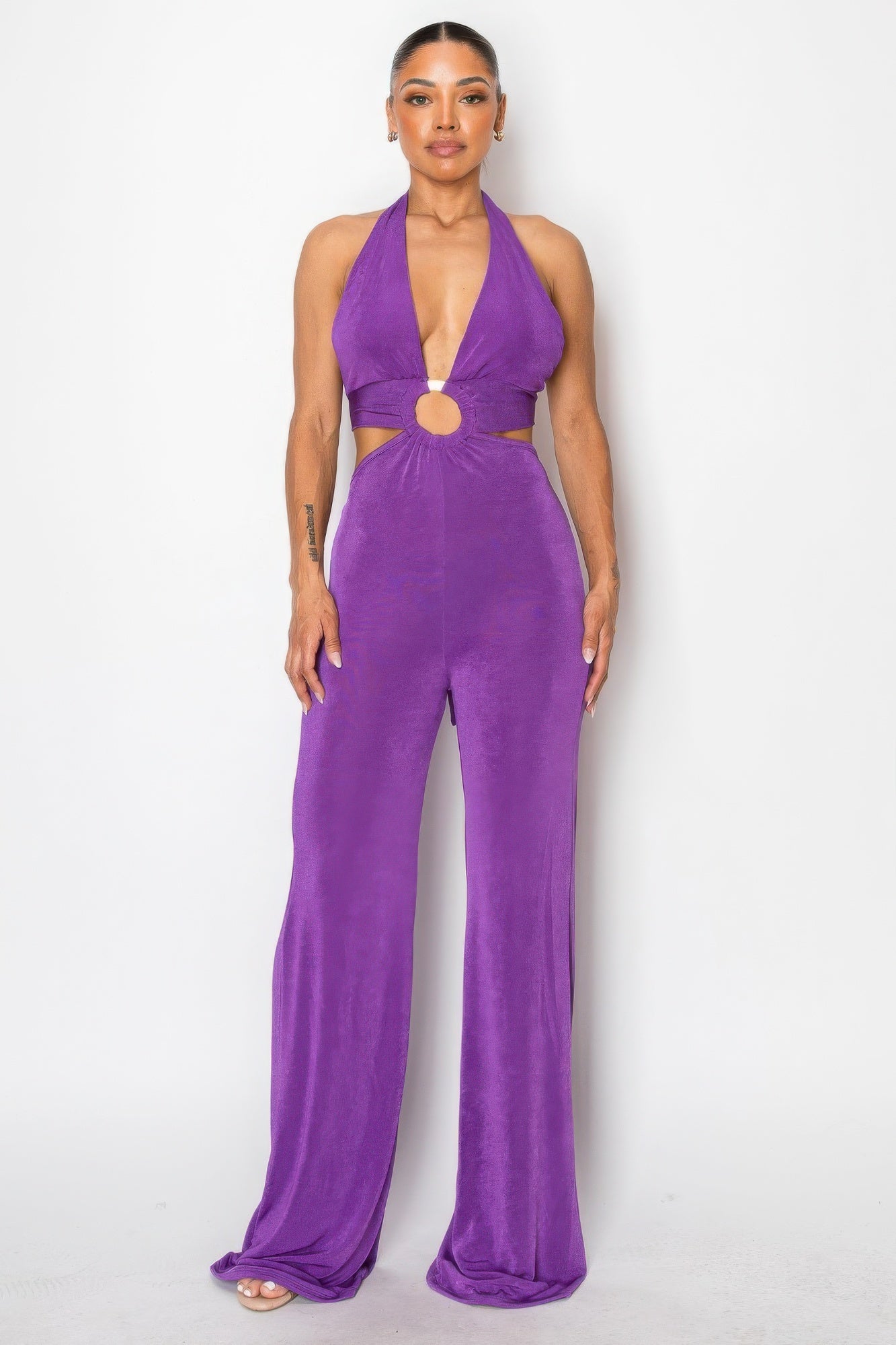 Olid Slinky Wide Legs Jumpsuit-Product Type | Naughty Smile Fashion