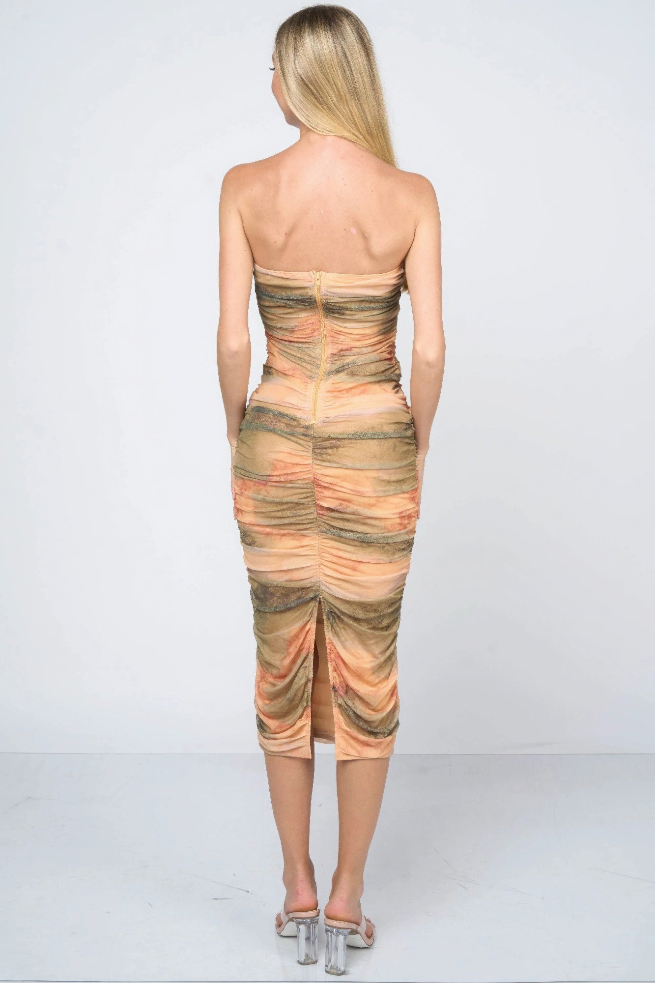 Tie dey printed mesh mini dress-Product Type | Naughty Smile Fashion