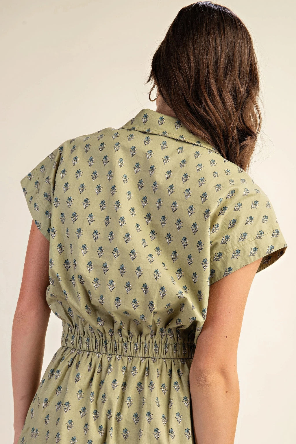 Printed drop shoulder cropped shirt-Product Type | Naughty Smile Fashion