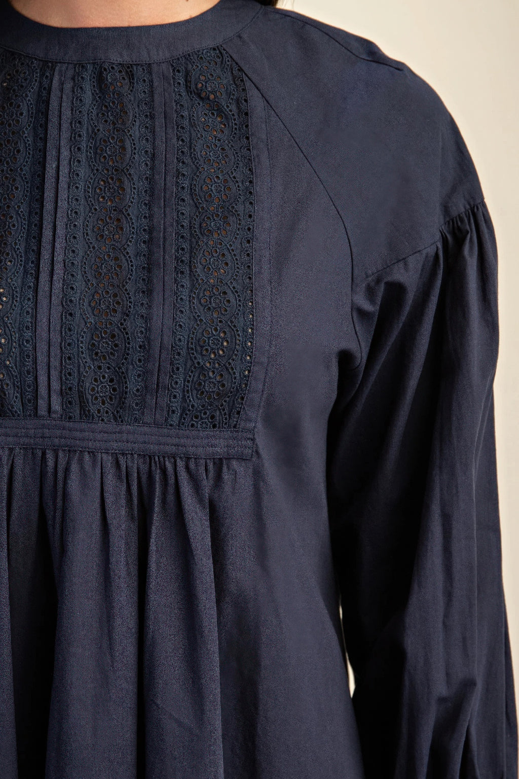 Long sleeve mini dress with lace detail-Product Type | Naughty Smile Fashion