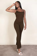Ribbed sleeveless wide leg jumpsuit-Product Type | Naughty Smile Fashion