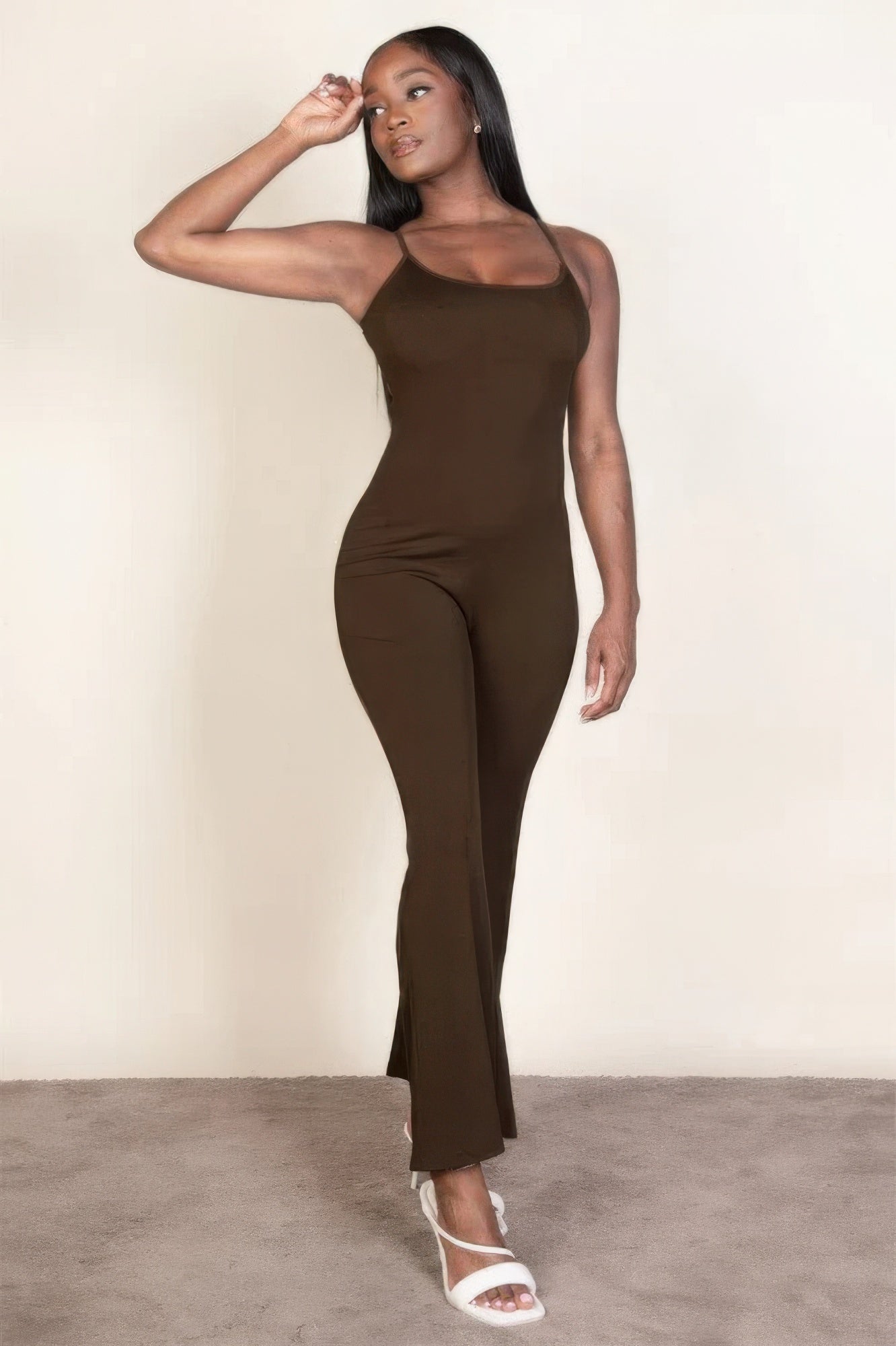 Ribbed sleeveless wide leg jumpsuit-Product Type | Naughty Smile Fashion
