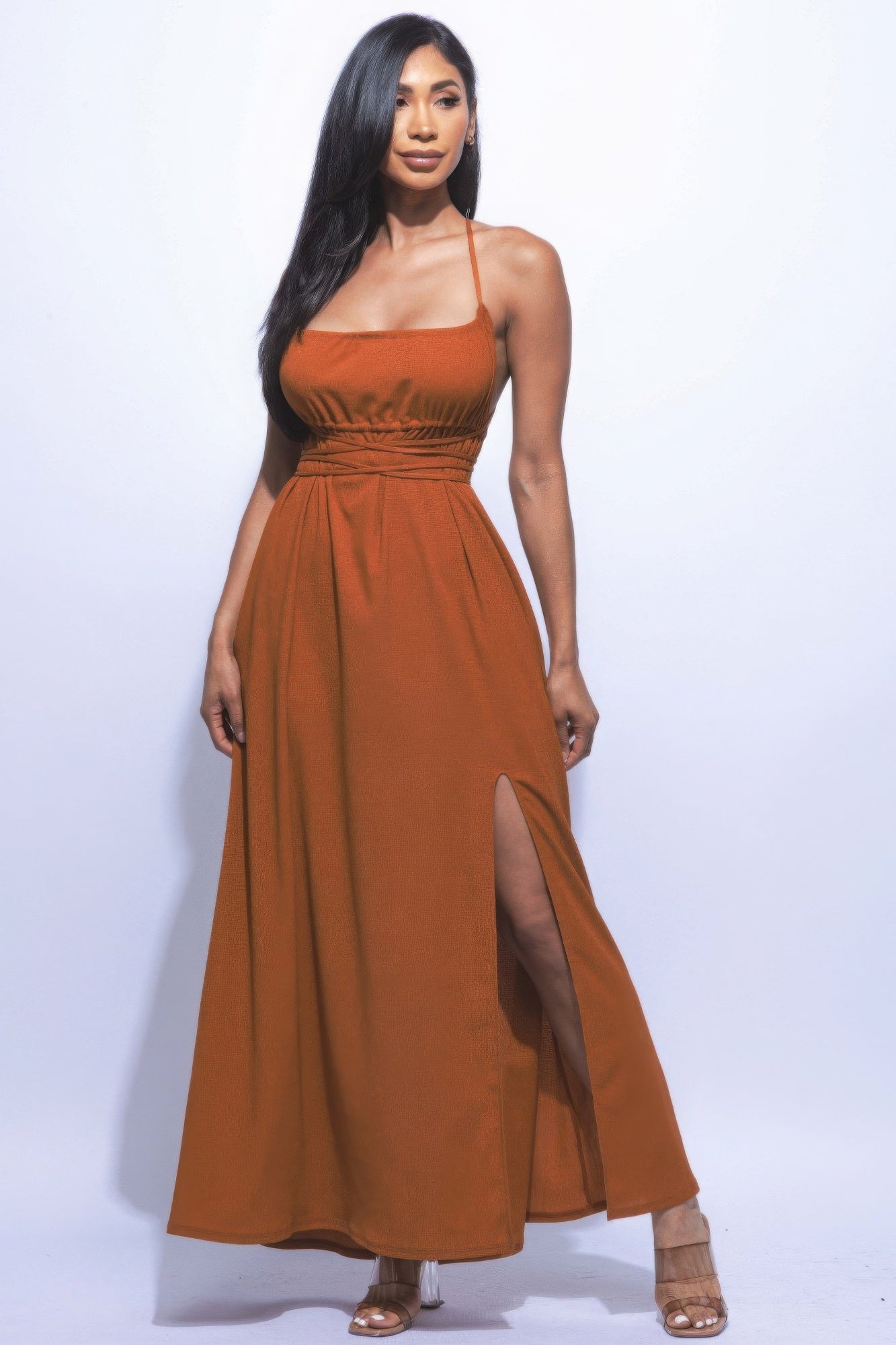 Side Slit Maxi Dress-Product Type | Naughty Smile Fashion