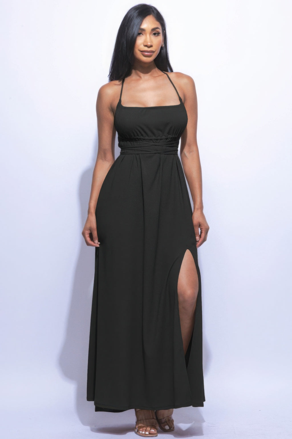 Side Slit Maxi Dress-Product Type | Naughty Smile Fashion