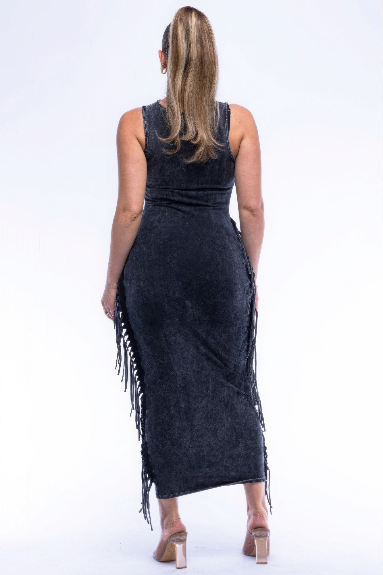 Fringe Cut Out Maxi Dress-Product Type | Naughty Smile Fashion