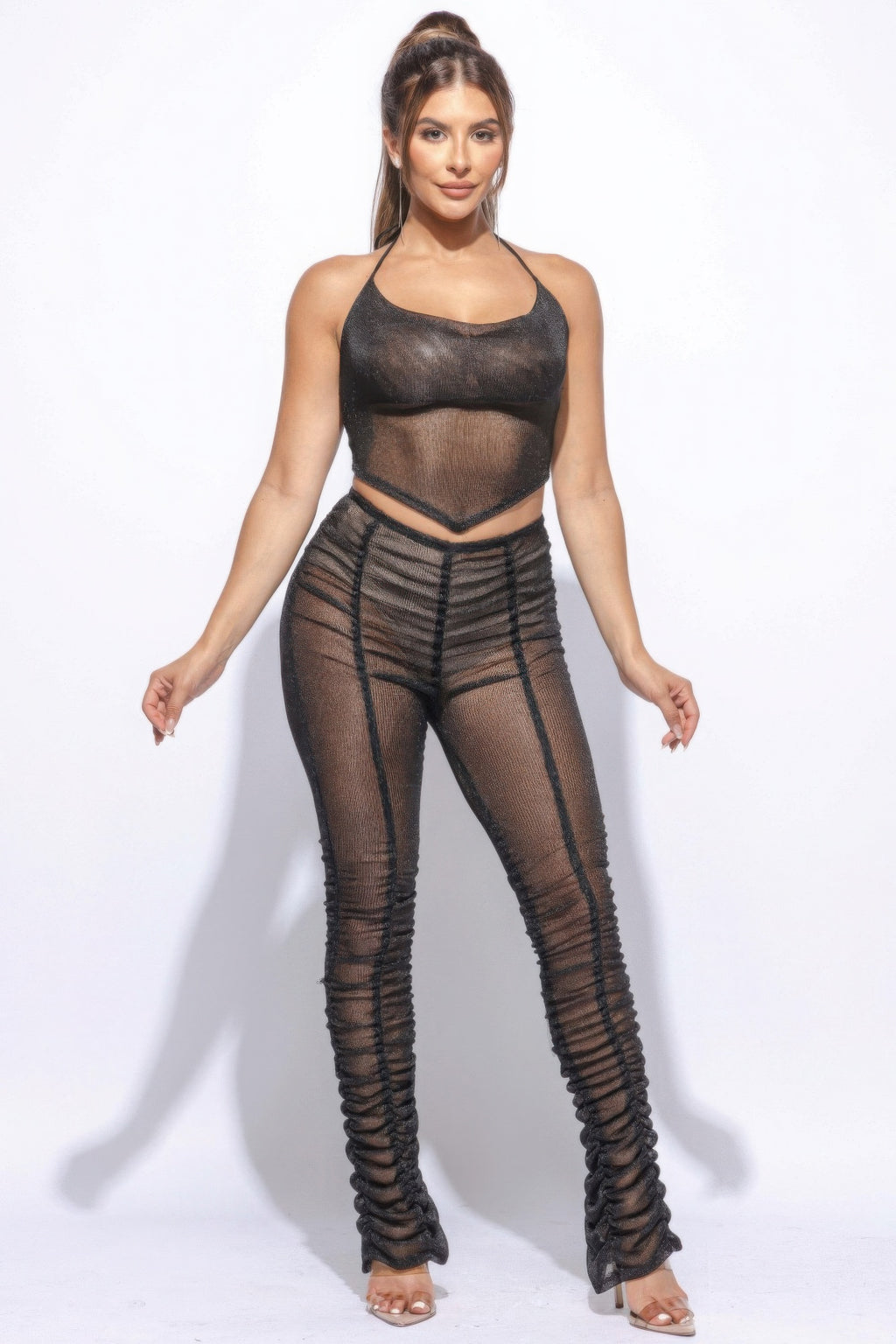 Halter Top Ruched Pants Set-Product Type | Naughty Smile Fashion
