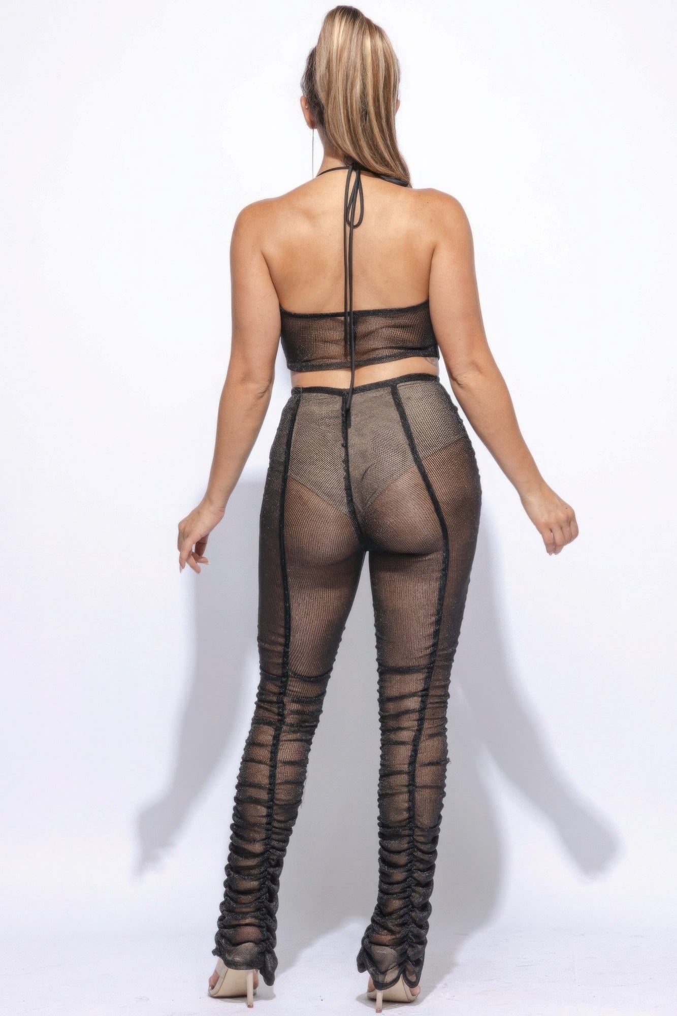 Halter Top Ruched Pants Set-Product Type | Naughty Smile Fashion