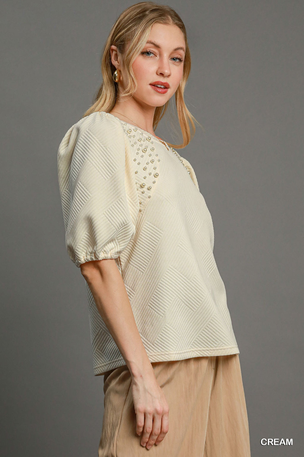 Puff Sleeve Knit Top-Product Type | Naughty Smile Fashion