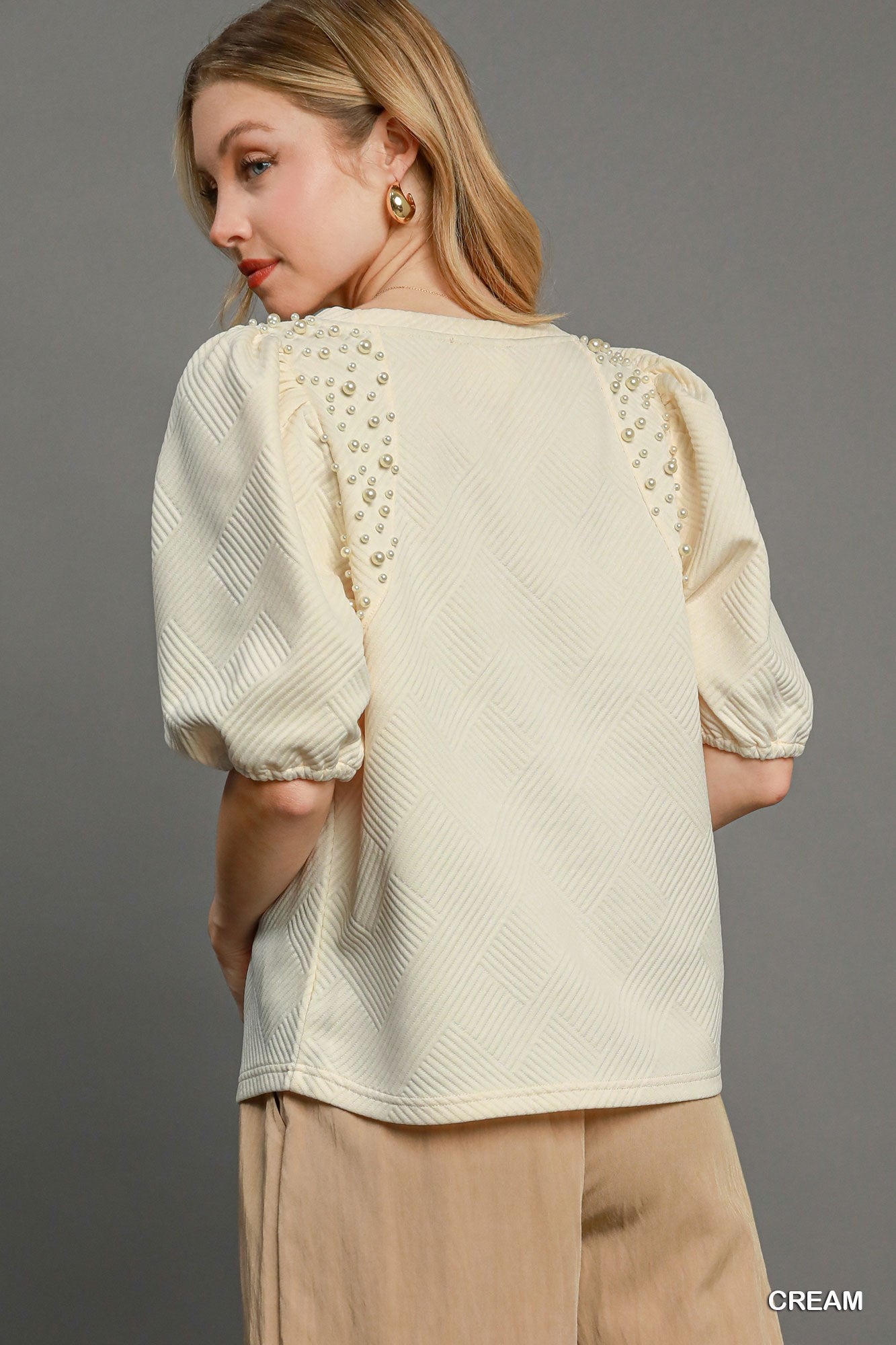 Puff Sleeve Knit Top-Product Type | Naughty Smile Fashion