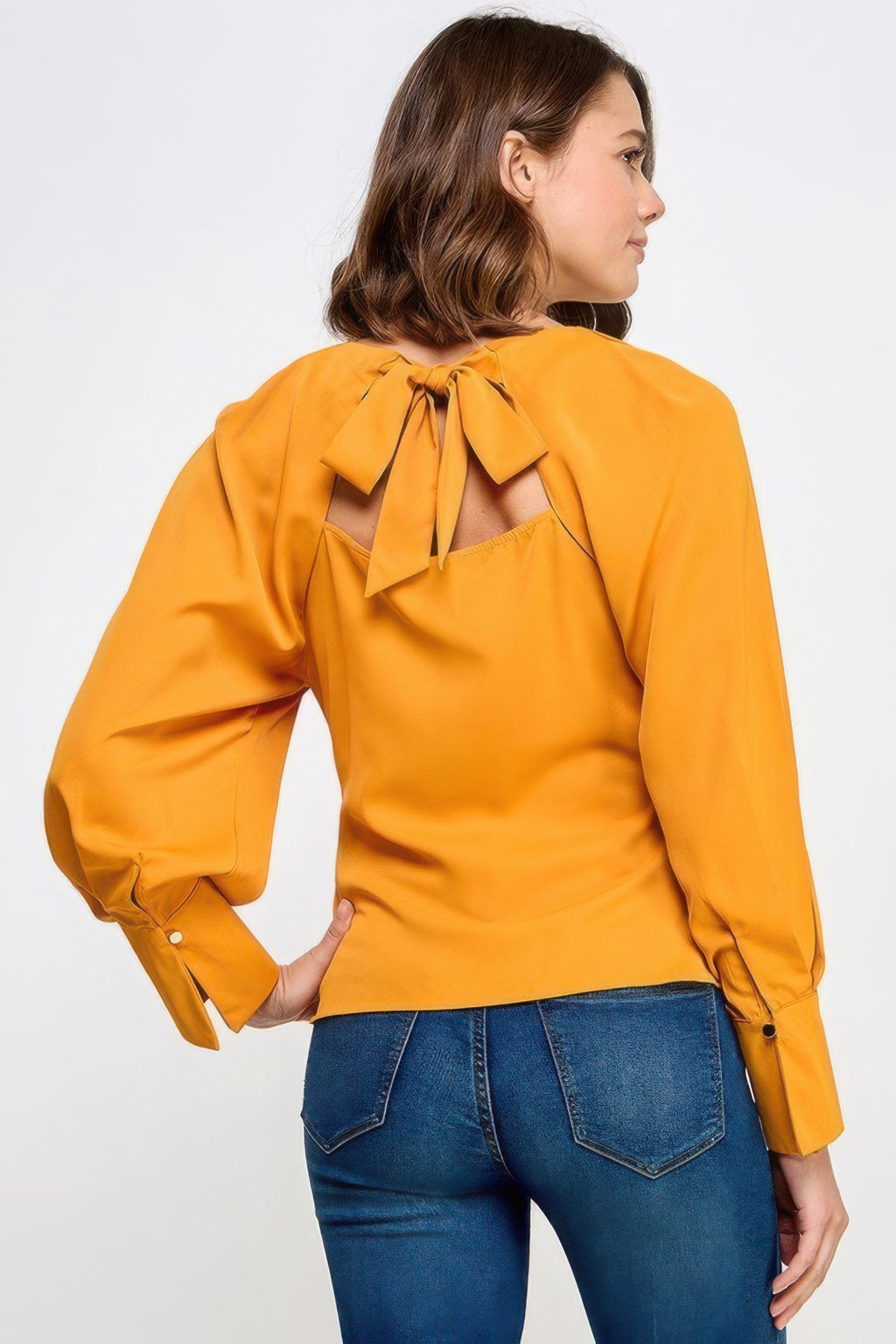 Raglan Long Sleeve Top With Back Neck Tie-Product Type | Naughty Smile Fashion