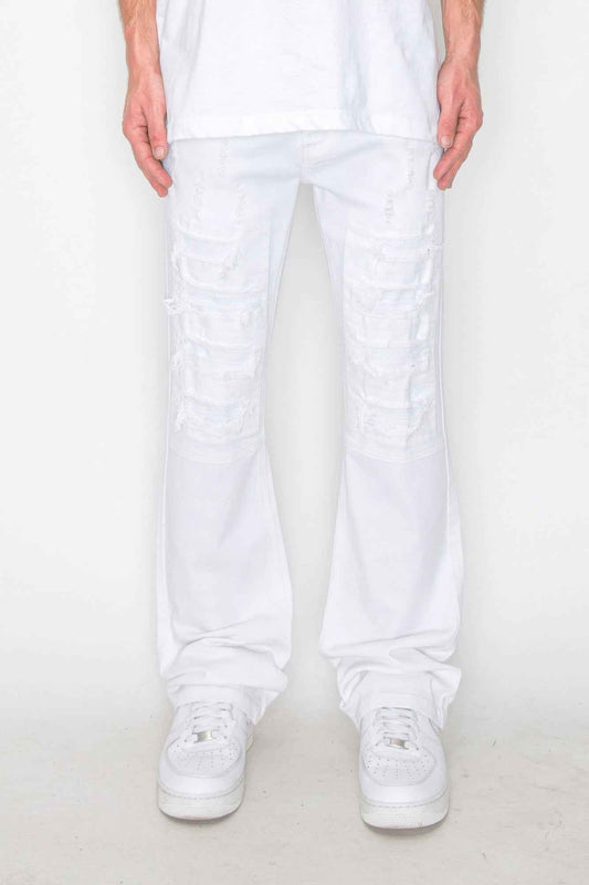 New Arrival – Bootcut Rip & Repair Colored Jeans – New Arrival Now Live