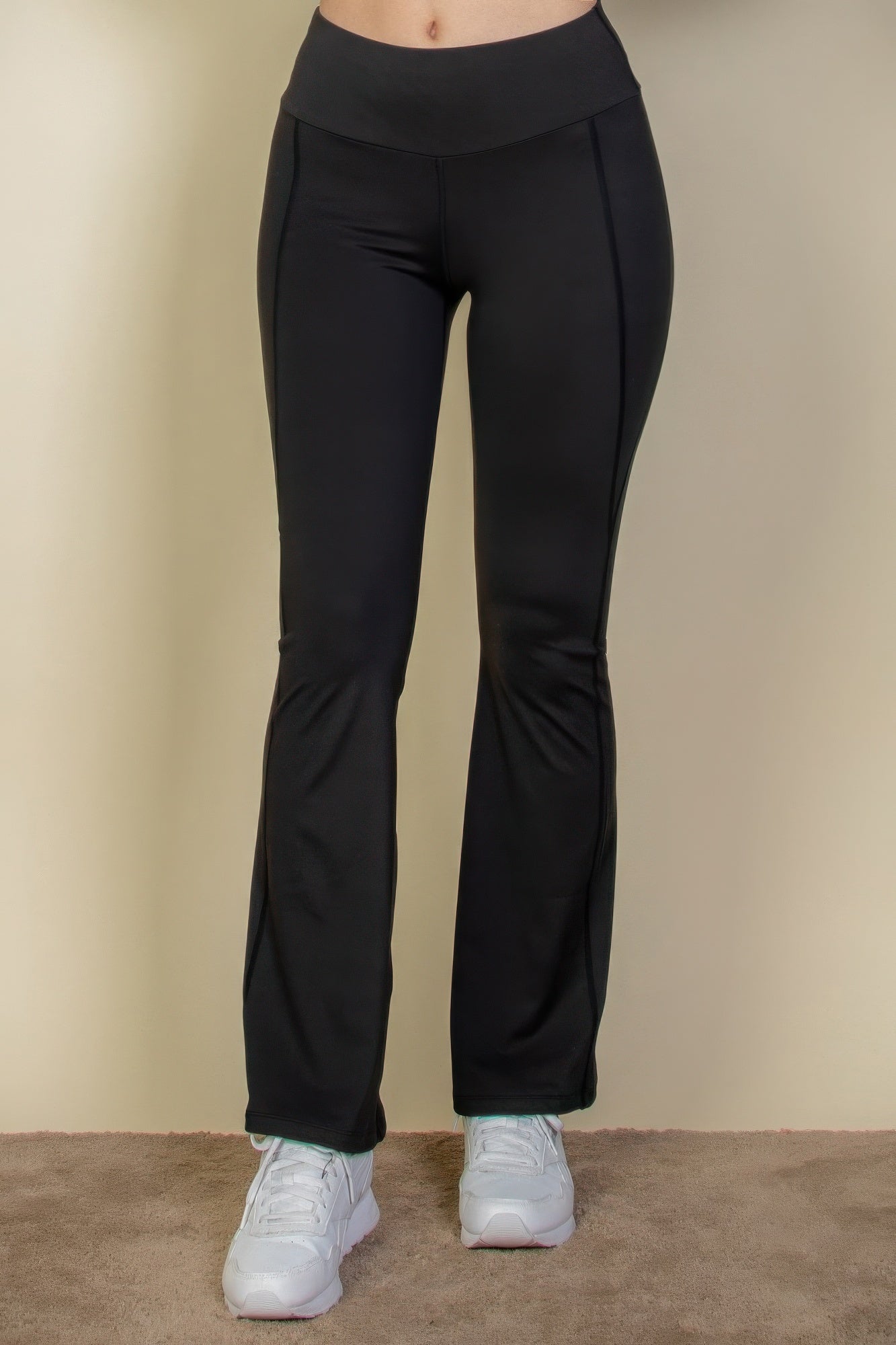 Wide waistband flare leg pants-Product Type | Naughty Smile Fashion