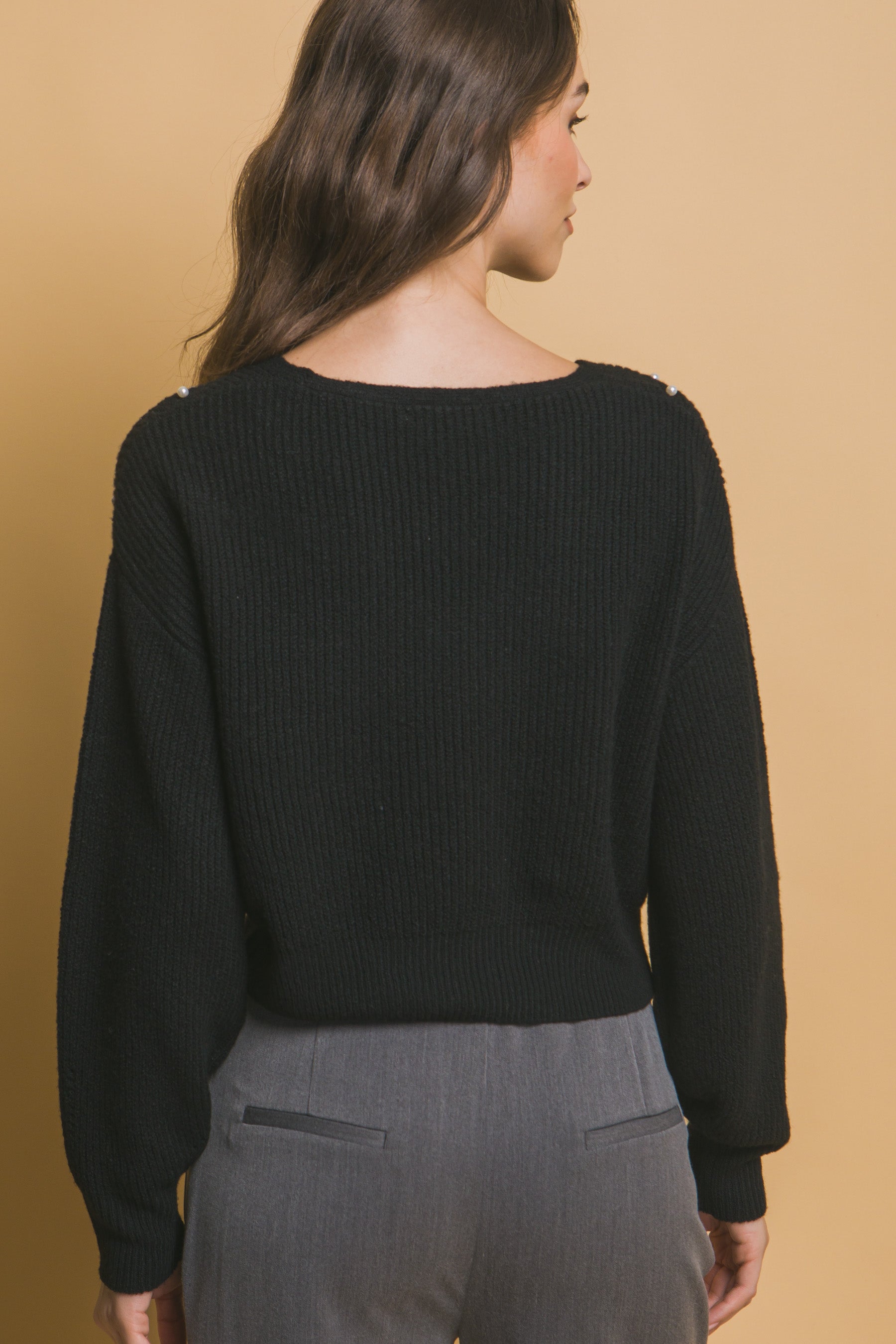 Pearl details sweater-Product Type | Naughty Smile Fashion