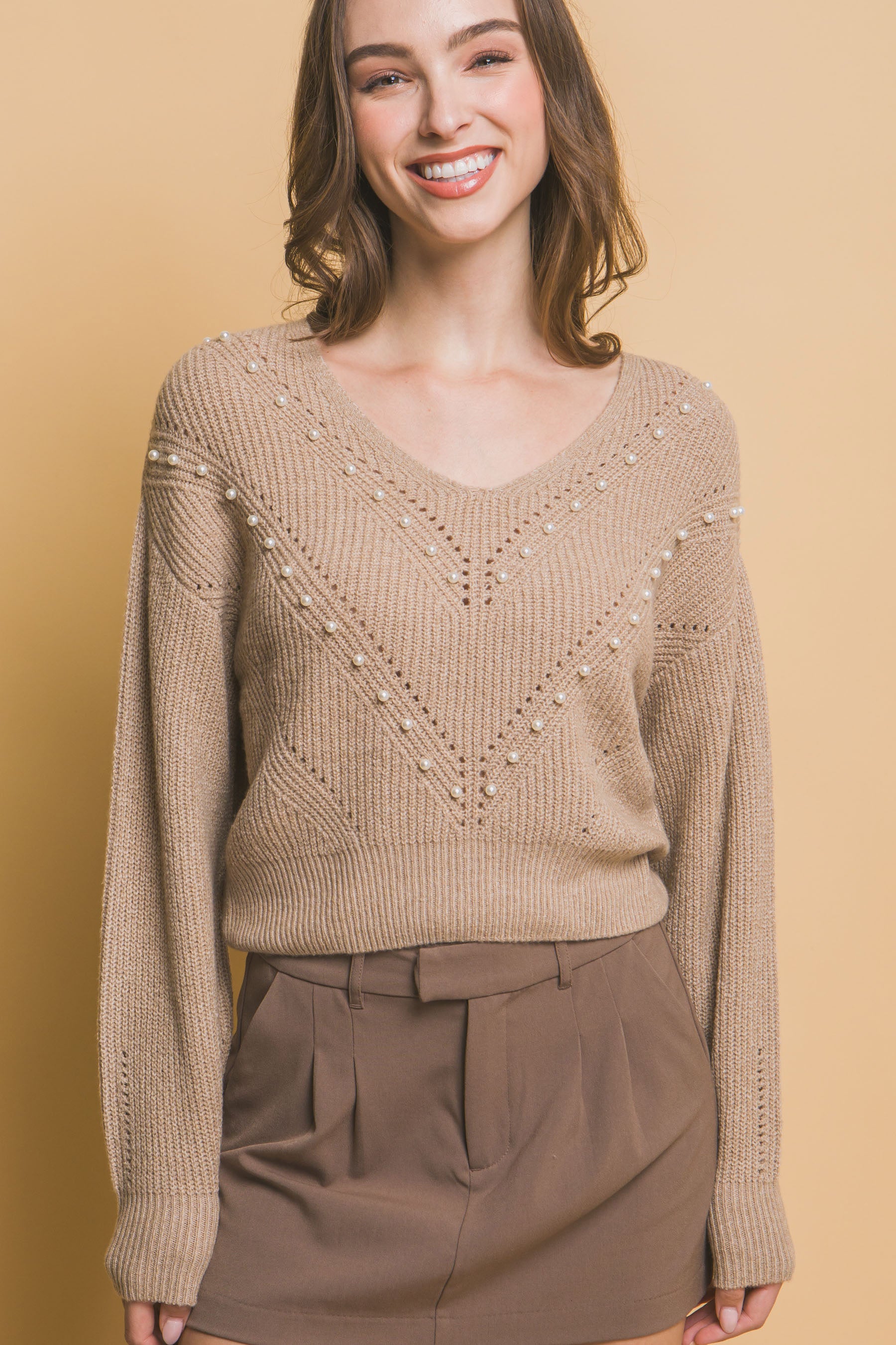 Pearl details sweater-Product Type | Naughty Smile Fashion