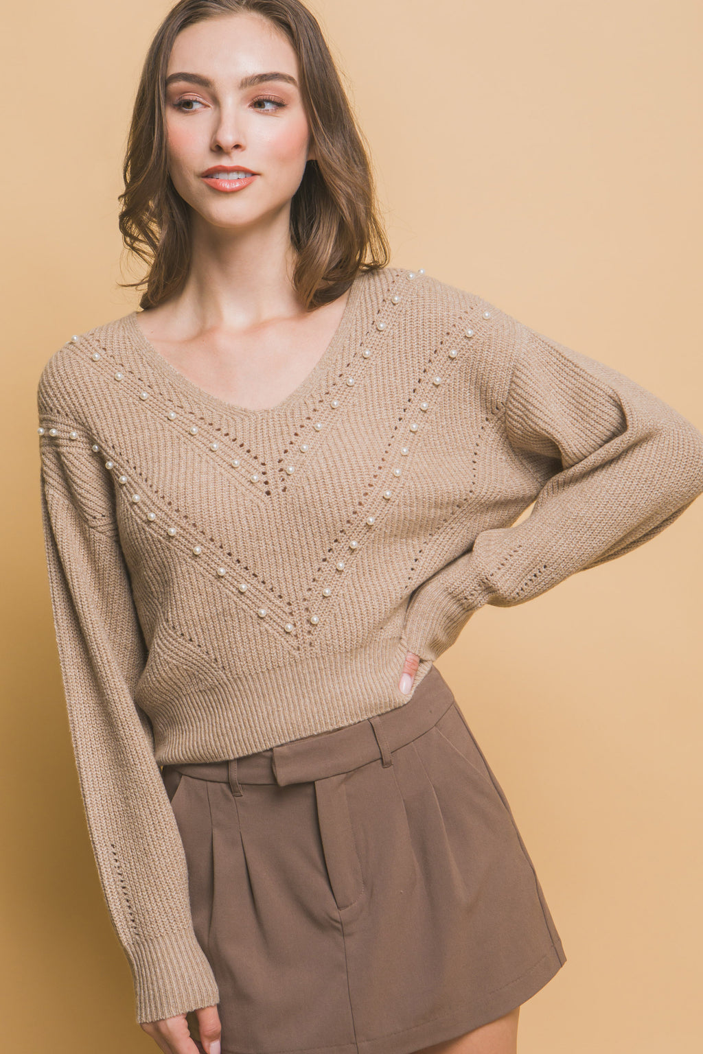 Pearl details sweater-Product Type | Naughty Smile Fashion