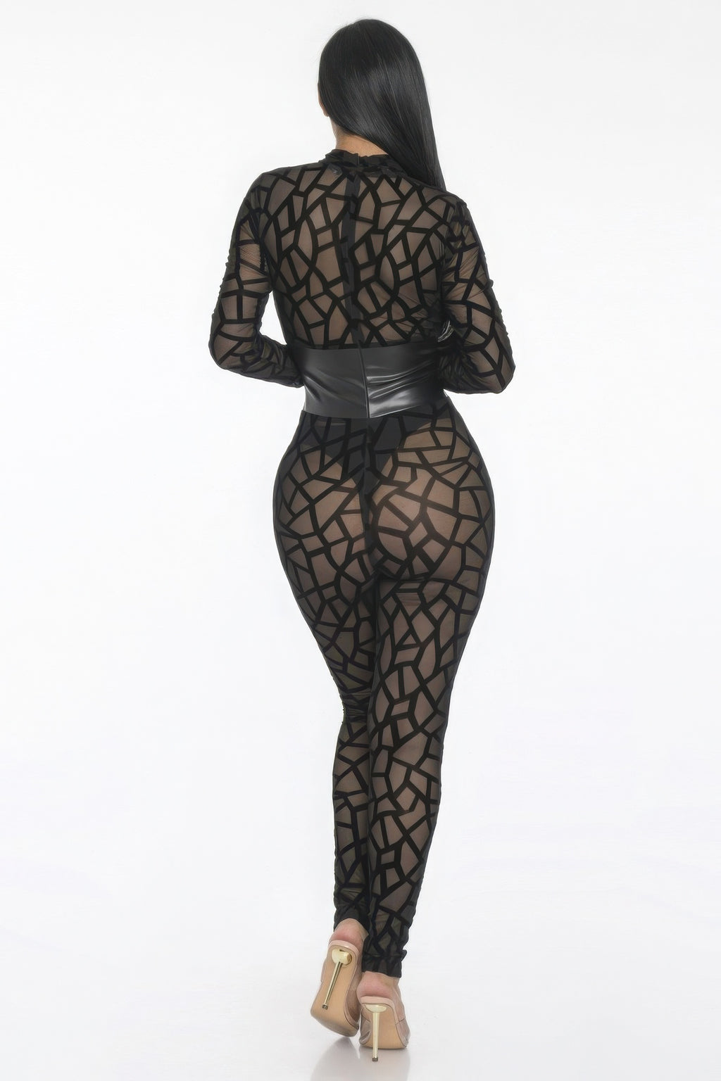 Geometric Printed Jersey Jumpsuit-Product Type | Naughty Smile Fashion