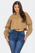 Bling Denim Button Down Shirt-Product Type | Naughty Smile Fashion