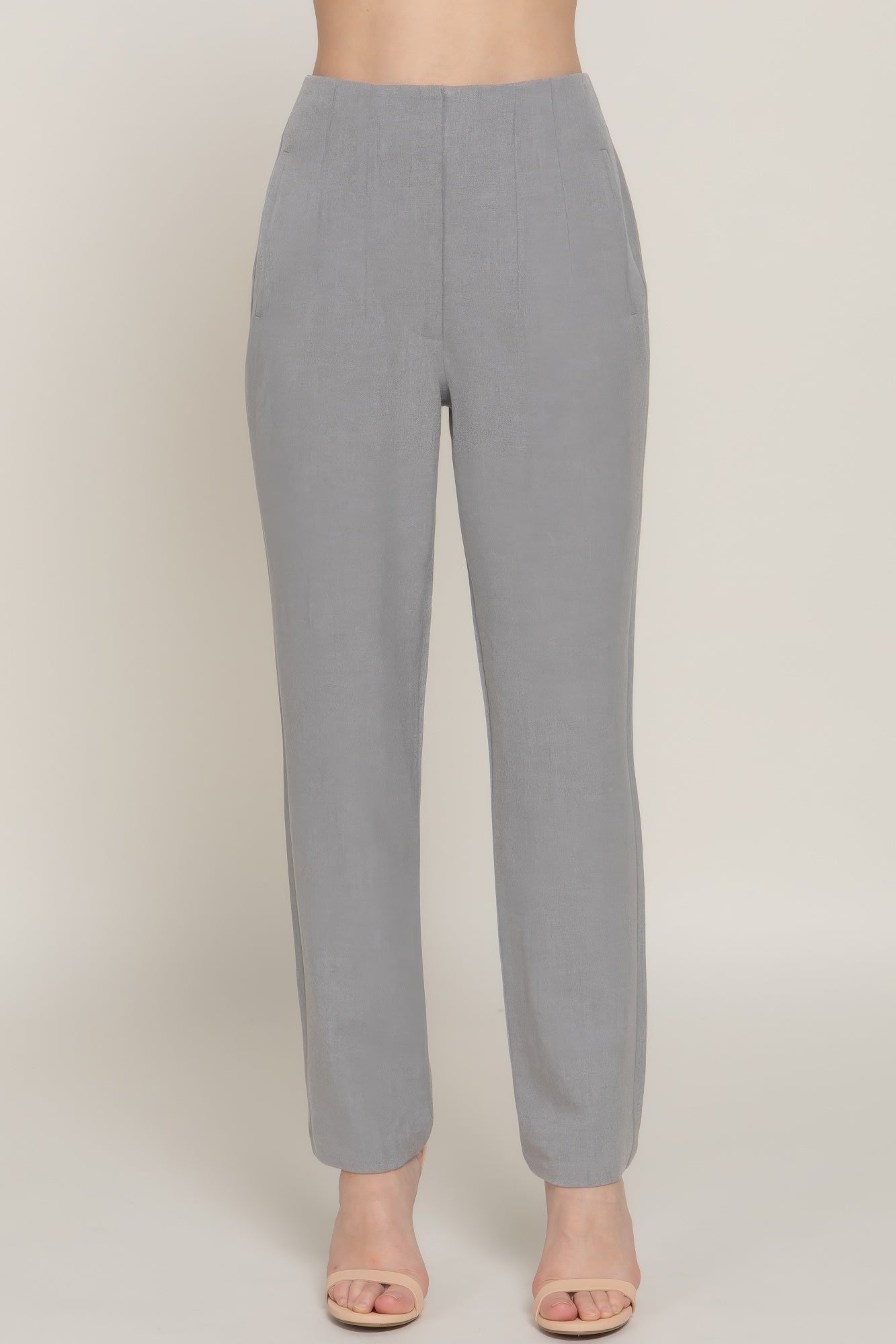 High Waist Pintuck Detail Long Pants-Product Type | Naughty Smile Fashion