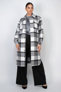 Plaid Buttoned Shacket Coat-Product Type | Naughty Smile Fashion