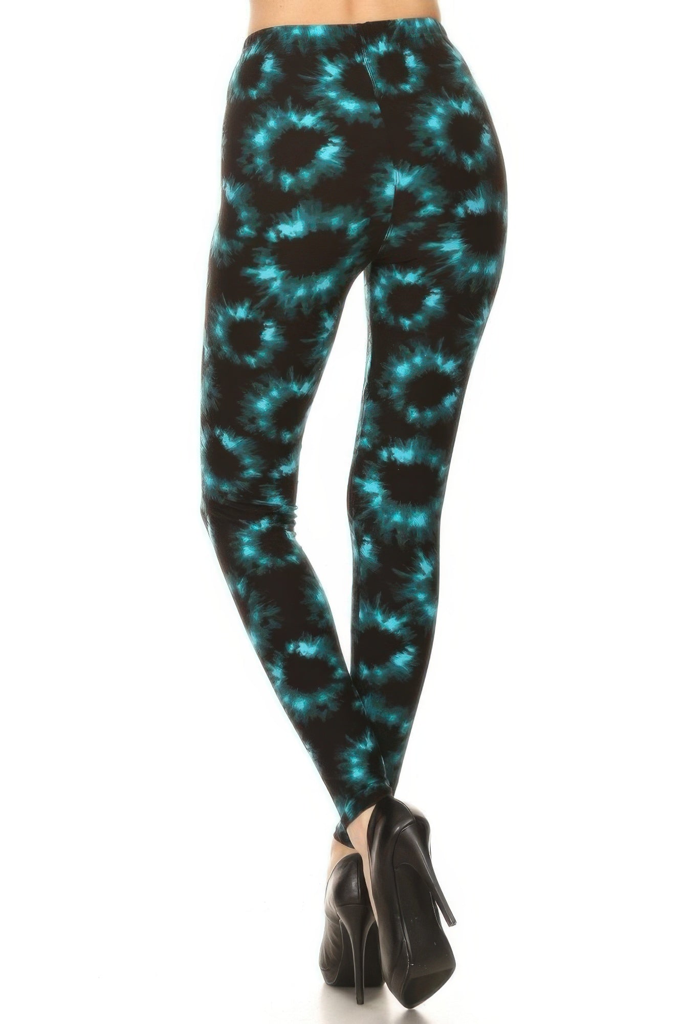 Tie Dye Rinted, Full Length, High Waisted Leggings-Product Type | Naughty Smile Fashion