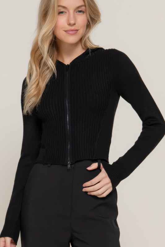 New Arrival – 2-way zip closure sweater hoodie cardigan – New Arrival Now Live