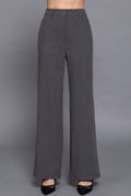 Back elastic straight woven long pants-Product Type | Naughty Smile Fashion
