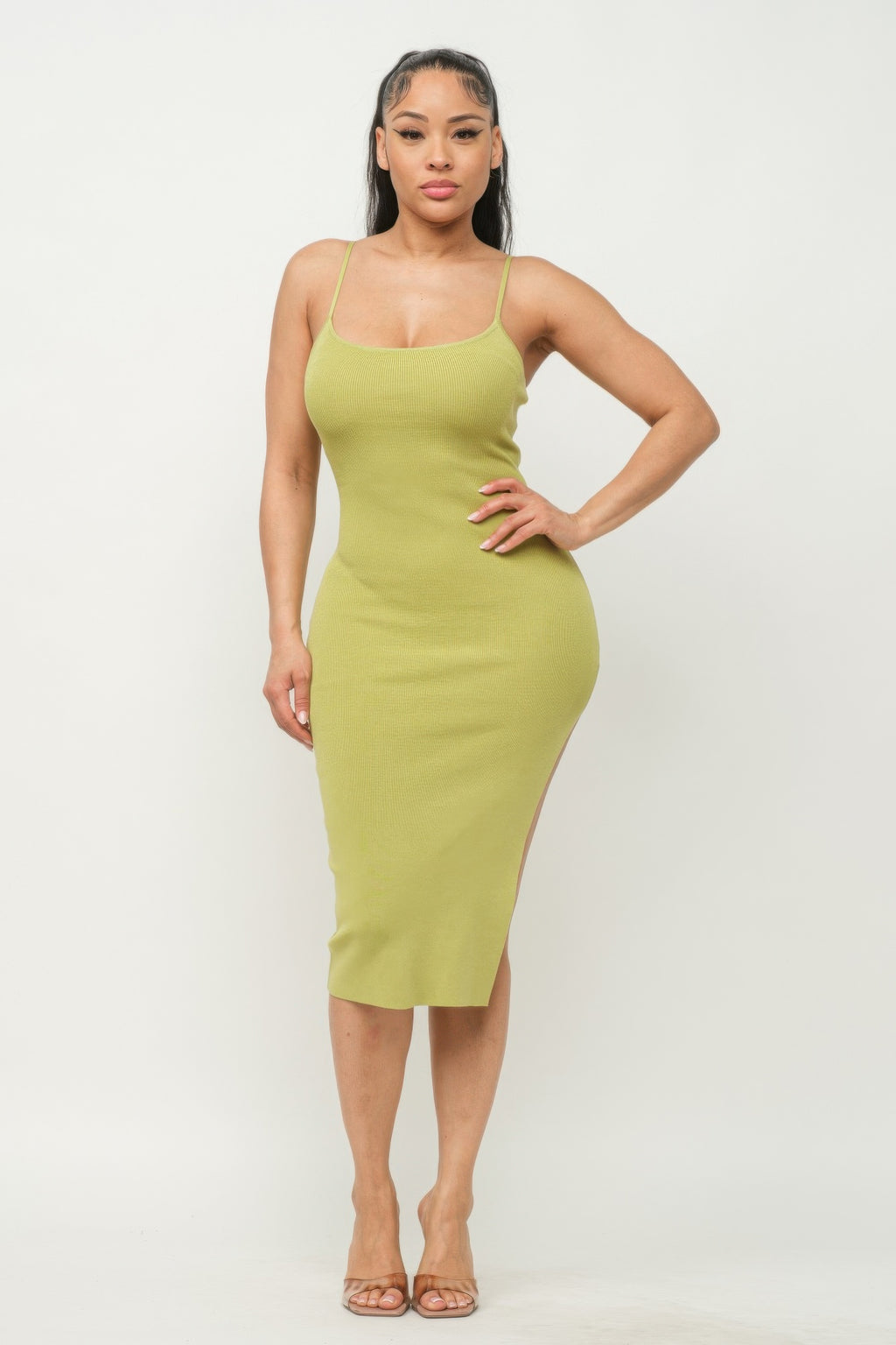 Side Slit Cami Dress-Product Type | Naughty Smile Fashion