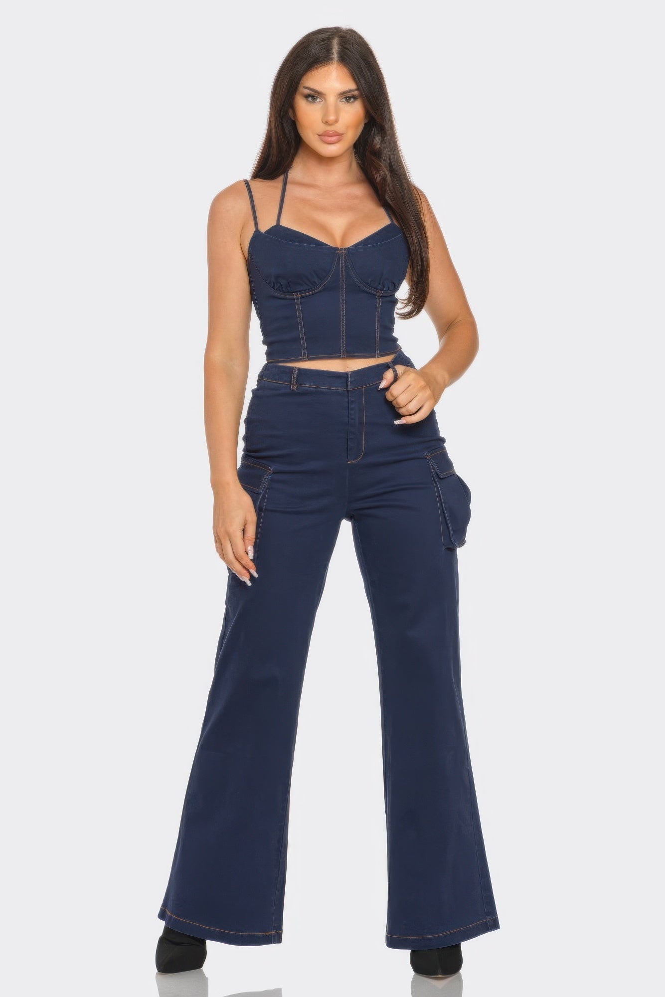 Crop Jacket 3pcs Set-Product Type | Naughty Smile Fashion